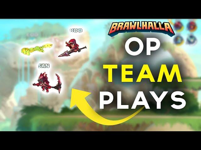 INSANE 2s COMBOS - Brawlhalla 2v2 Highlights #1 (sandstorm, boomie, cosolix, cake..)