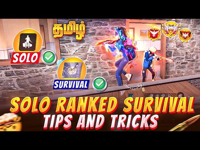 Solo Ranked Survival Tips & Tricks In Tamil  ||  Top 5 Placement In Solo Ranked | Free Fire Tamil