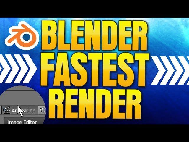 Blender Fast Render (Real Time Speed)