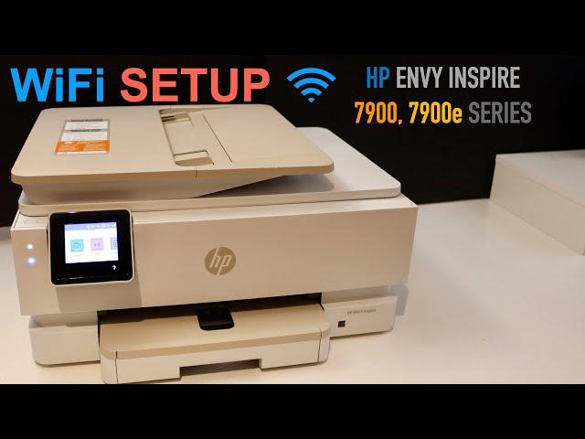 HP Envy Inspire 7900, 7900e WiFi Setup, Connect To Router.