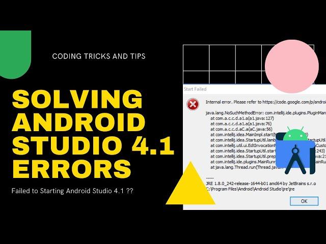 [Solved] Android Studio Error after updating to Android 4.1 - Solving Android Studio Errors