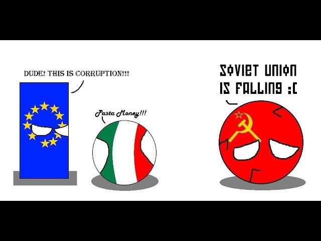 PolandBall Stories #2 Corrupted Italy and Soviet collapsing.