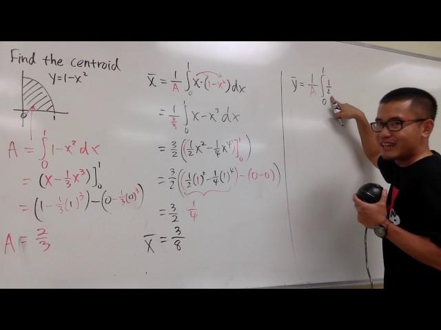 Find the centroid, calculus 2