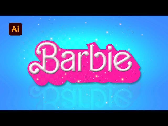 Learn how to create Barbie 3D text effect in illustrator | MJ Graphics