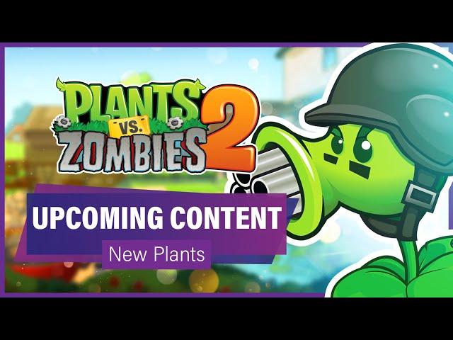 PvZ2 Upcoming Content: Mega Gatling Pea, Bramble Bush & Rhubarbarian!! (News) | Plants vs Zombies 2