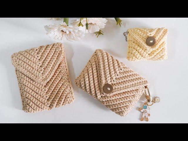 Crochet Wallet / Crochet Coin Purse / Crochet Card Holder | How To Crochet | Step by Step