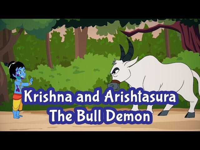 Holi in Vrindavan | Krishna and Arishtasur Story in English | Mythological Stories | Pebbles Stories