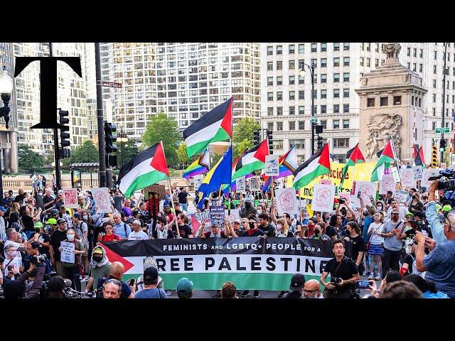 LIVE: Protesters gather outside DNC in Chicago