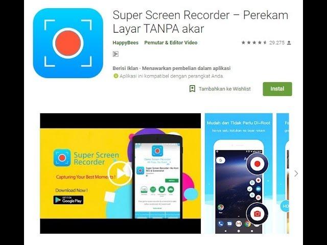 Super screen recorder. Программа, позволяющая записывать видео с экрана.