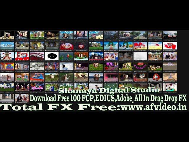 100 FCP FX || 4D Drag Drop FX || Download Free || EDIUS X 9 8 7 Adobe  FCP All In 1 || Drag Drop FX