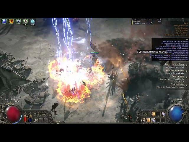 [PoE2 EA] 94lv Witch Hunter Triple Herald Explosive Arrow