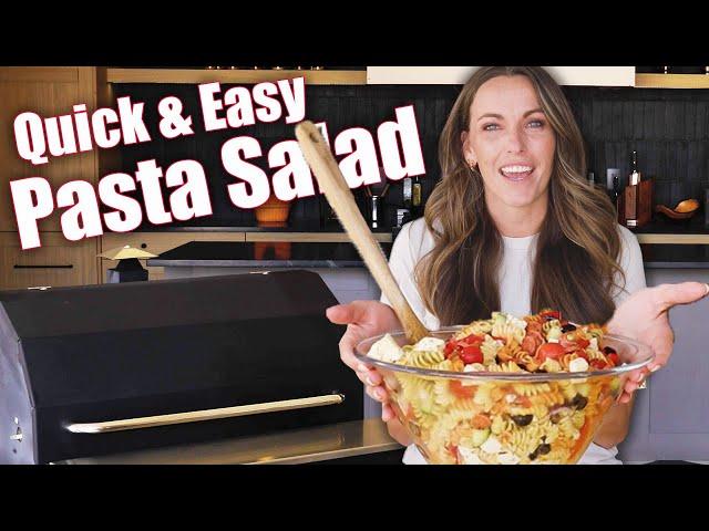 Quick & Easy Pasta Salad Recipe! Literally The Best Simple Pasta Salad Ever