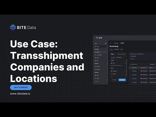 A BITE Use Case: Transshipment & The BITE List