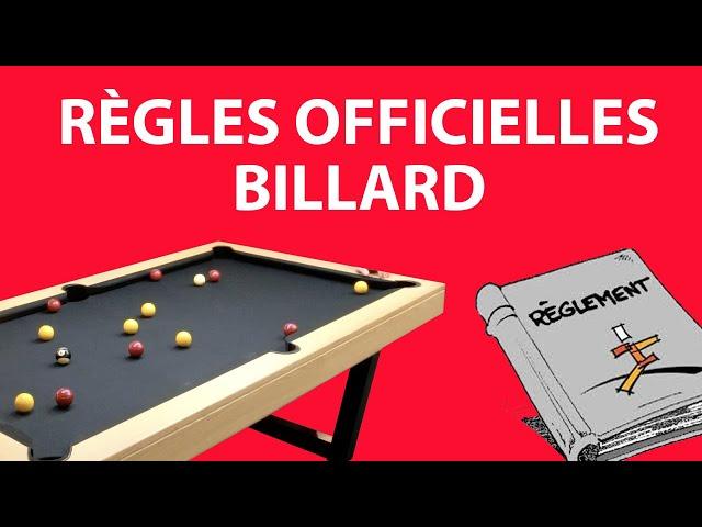 Comment jouer au billard : Règles du jeu