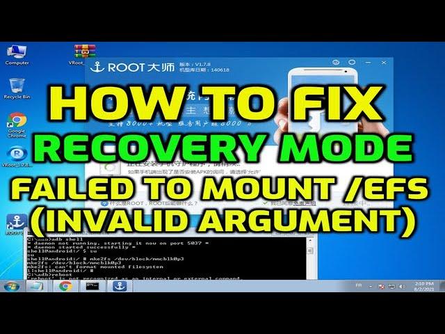 How to fix E:failed to mount /efs (Invalid argument) in recovery mode EFS