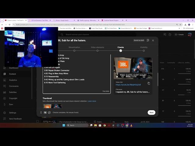 SCSR 4k Production Studio - Live Davinci Resolve Editing Session