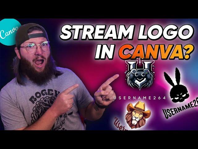 [2024 Update] Custom Stream Logo in Canva for FREE