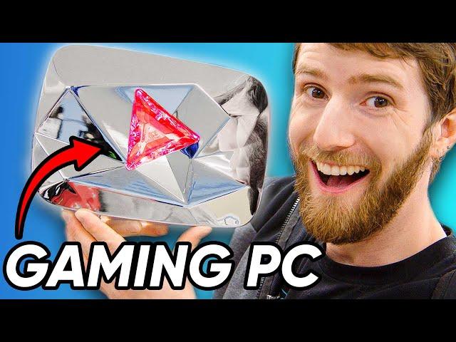 I turned my Diamond Play Button into a Gaming PC