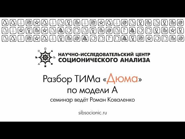 Дюма: разбор ТИМа по модели А