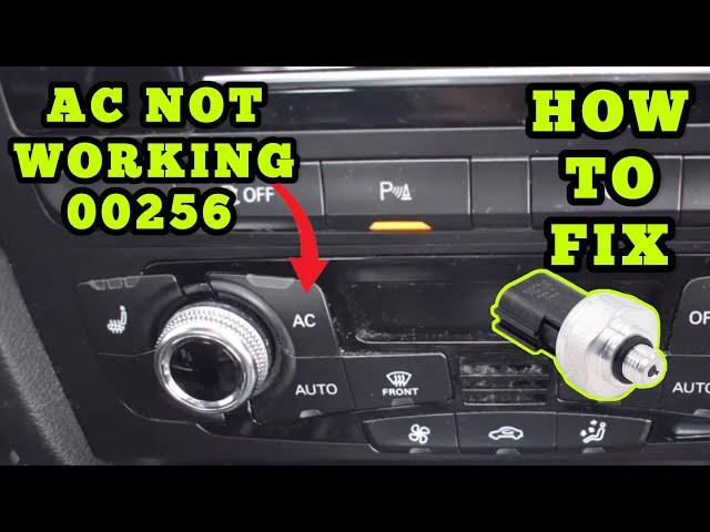 Audi 00256 Air Condition AC Not Working | How To Fix DIY