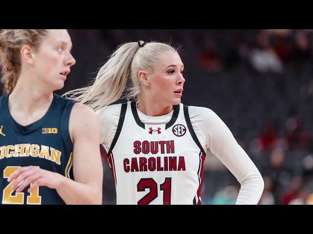 Chloe Kitts: 19 points, 14 rebounds in South Carolina's season opener