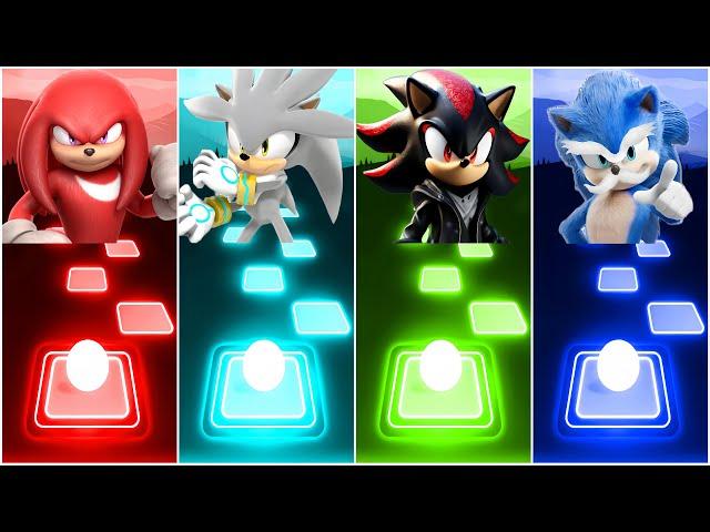 Knuckles  Silver Sonic  Shadow  Sonic The Hedgehog Coffin Dance Cover | Tiles Hop Sonic