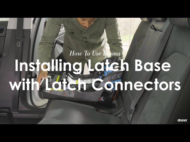 How to install the LATCH base with LATCH base connectors | Doona + Car Seat & Stroller