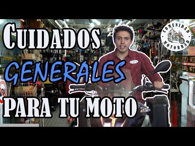 CUIDADOS GENERALES PARA TU MOTOCICLETA