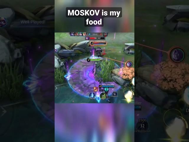 MOSKOV is my food  #shorts #short #mobilelegendindonesia  mobile legends bang bang