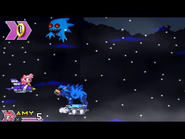 Amy vs. Execun and Exebark (aerial battle) - Sally.exe Whipser of Soul - Amy's Solo Survival