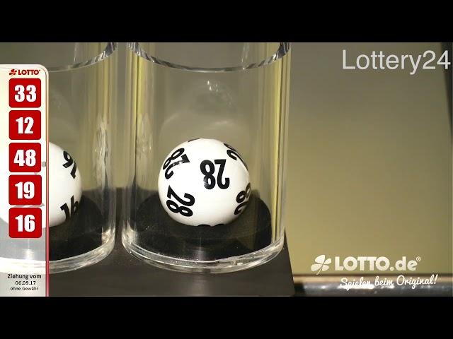 2017 09 06 German lotto 6 aus 49 numbers and draw results