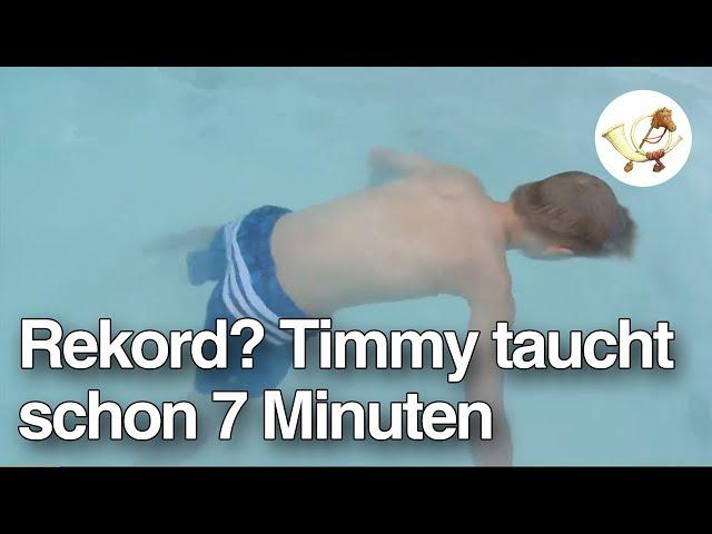 Rekord? Timmy (9) taucht schon 7 Minuten [Postillon24]