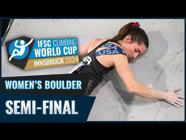 Women's Boulder semi-final | Innsbruck 2024