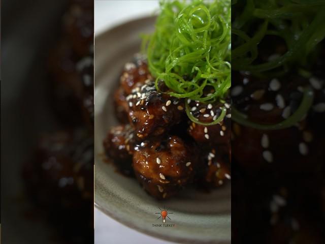 SOY AND SESAME TURKEY MEATBALLS #chefromainavril