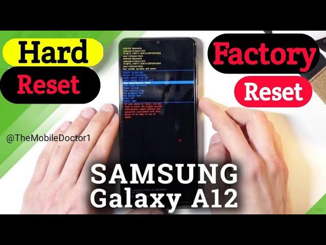 Samsung Galaxy A12 SM-A125F Factory Reset | Hard Reset | Pattern Unlock