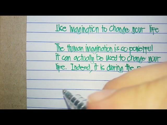 Change your Life | Fine handwriting | Neat and Clean | The Pen Master