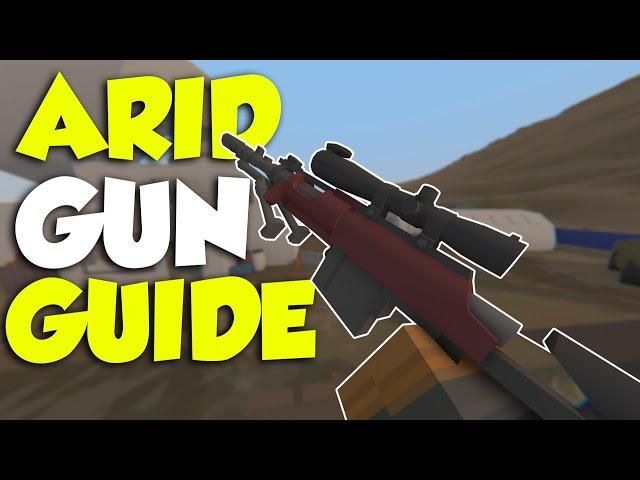 Unturned - New Arid Weapons! (Gun Guide + IDs)