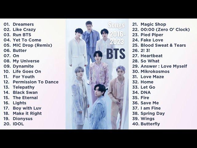 BTS (방탄소년단) - PLAYLIST 2016-2023 (MOST POPULAR SONGS)