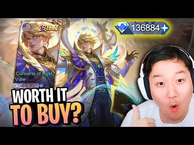 The Cheapest Starlight skin? Vale new Skin The Concerto of Light | Mobile Legends