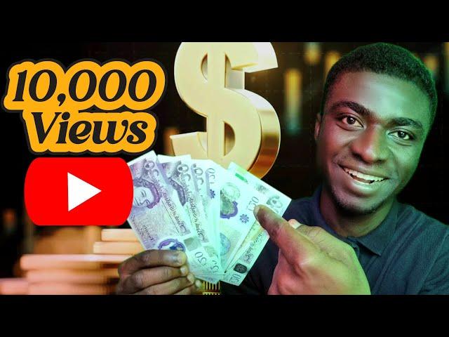 HOW MUCH YOUTUBE PAID ME FOR 10,000 VIEWS