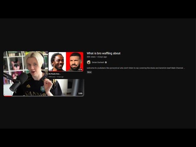 Pyro gets SCHOOLED by Dolan dark about the Drake and Kendrick drama