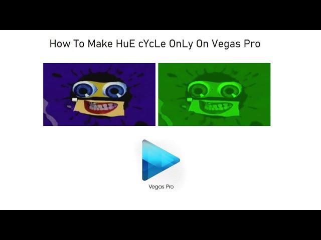 [REUPLOADED] How To Make HuE cYcLe OnLy On Vegas Pro New Effect || Mario Buitron