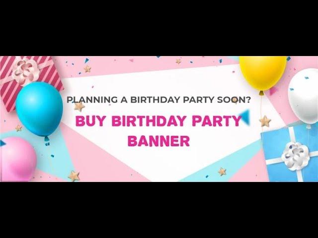 Buy Kids Birthday Party Banners Online | Party Supplies