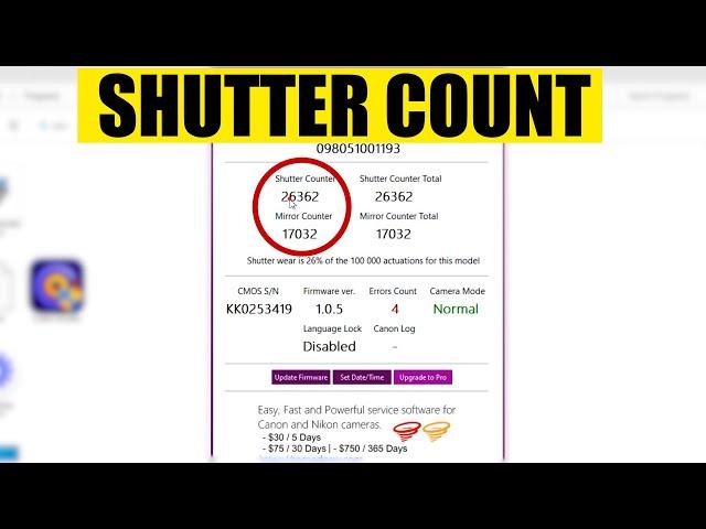 How to Check Shutter Count for Canon (Working Method for All Cameras)