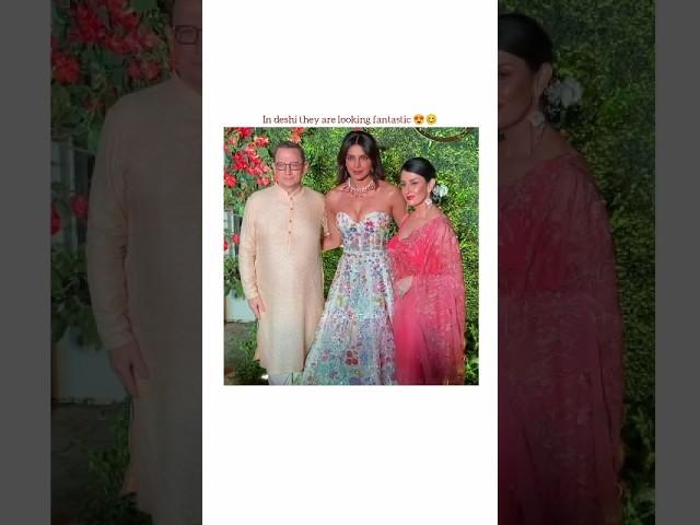 Priyanka's in-laws in Indian clothes  #priyanka #nickjonas #bollywood #shorts #shortsfeed