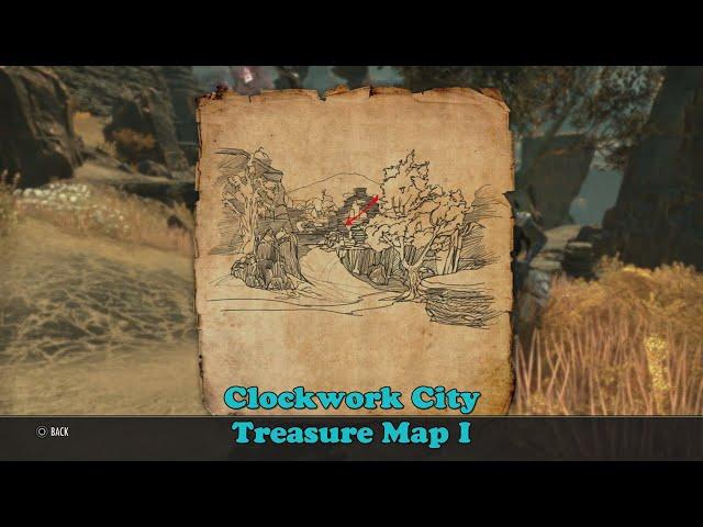 ESO Clockwork City Treasure Map I, Location, The Elder Scrolls Online