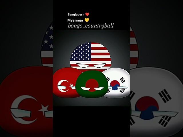 Bangladesh vs Myanmar ️ || #history #countryballs #edit #bangladesh #myanmar #shorts