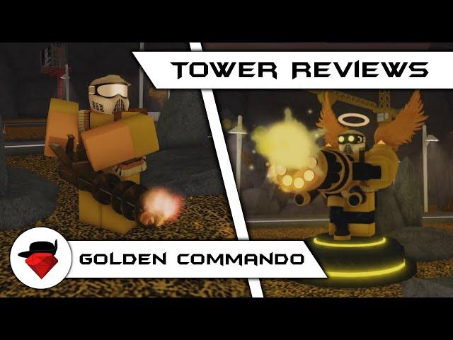 Golden Commando (Updated) | Tower Reviews | Tower Battles [ROBLOX]