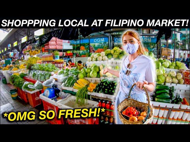 Doing our Grocery Shopping at Local Filipino Market! (Market Market BGC)