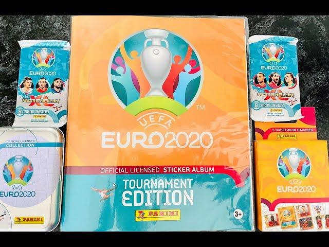 Опять Роналду!!!Panini Euro 2020 наклейки и футбольные карточки Adrenalyn XL Мини тин Распаковка!!!!